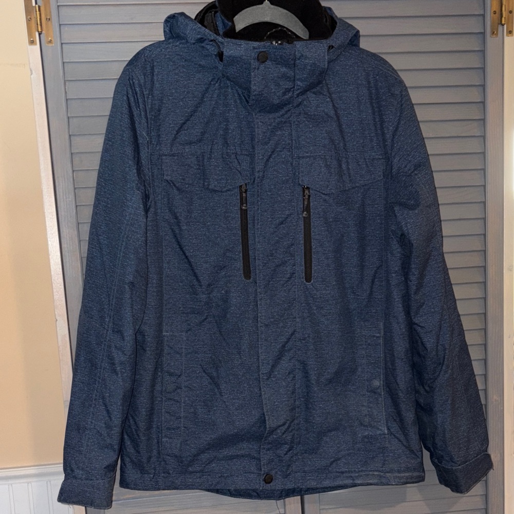 Zeroxposur Men's Navy Blue Hooded Jacket